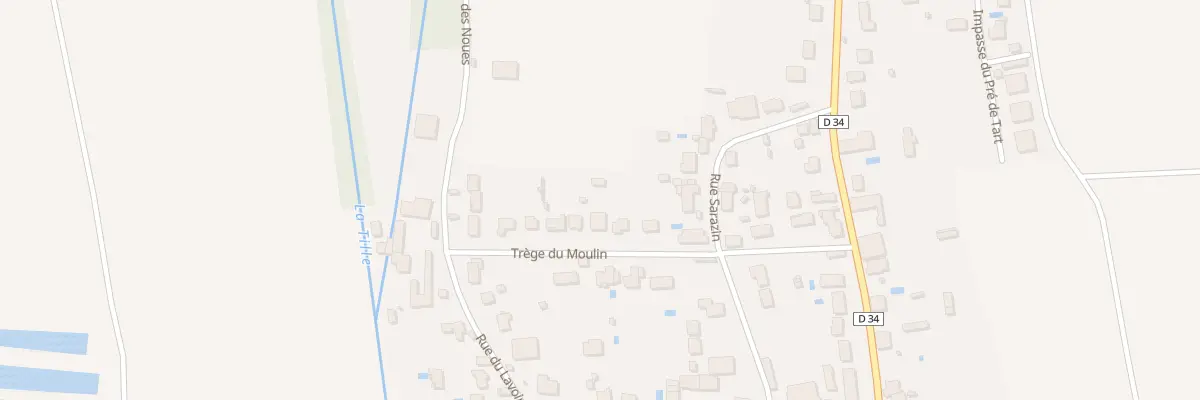 Plan du 14 Rue Trege du Moulin à Cessey-sur-Tille
