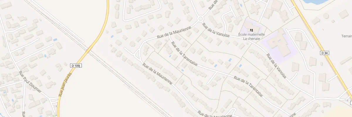 Plan du 47 Rue de la Tarentaise à Genlis