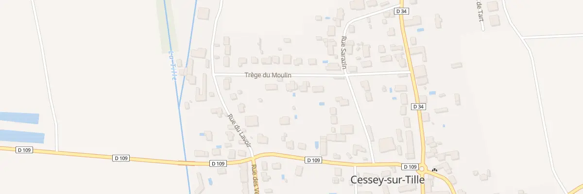 Plan du 7B Rue Trege du Moulin à Cessey-sur-Tille