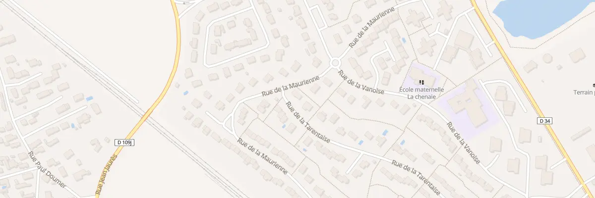 Plan du 44 Rue de la Tarentaise à Genlis