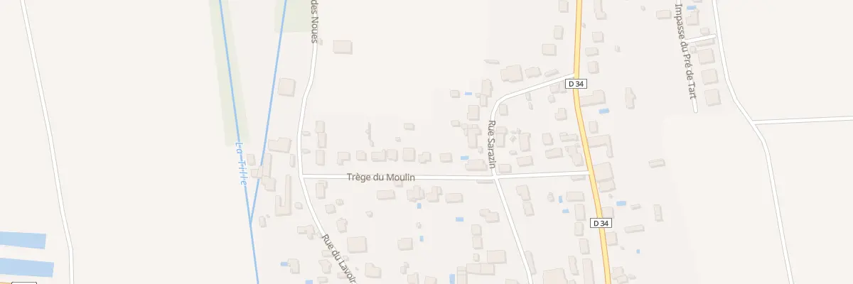Plan du 12 Rue Trege du Moulin à Cessey-sur-Tille