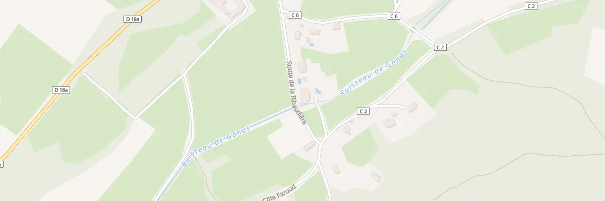Plan du 233 Rte de la Ribaudière à Veyssilieu