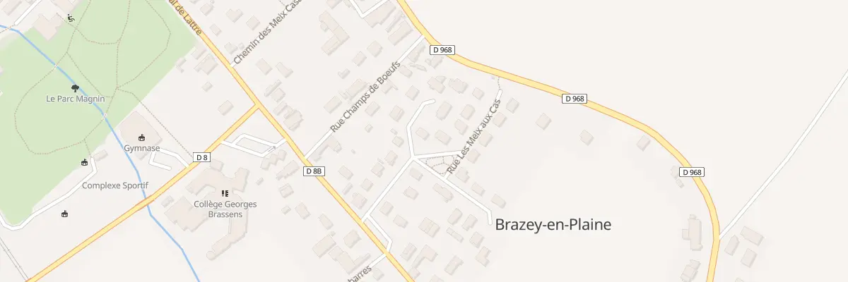 Plan du 19 Rue les Meix aux Cas à Brazey-en-Plaine