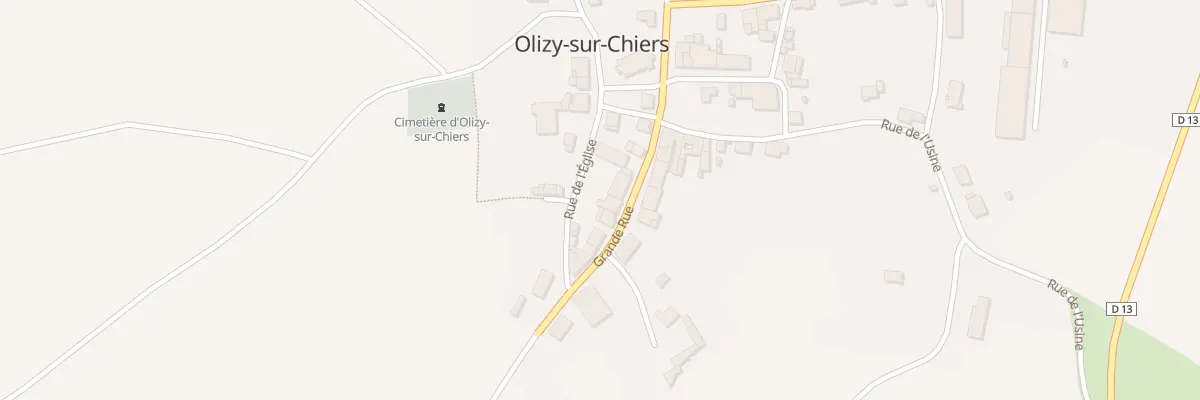 Plan du 13 Gr Grande Rue à Olizy-sur-Chiers