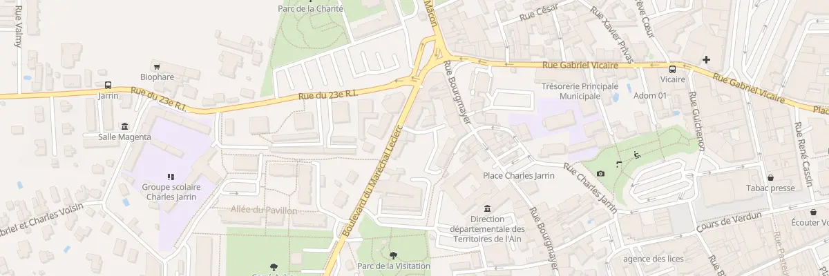 Plan du 5 Bd Mal Leclerc à Bourg-en-Bresse