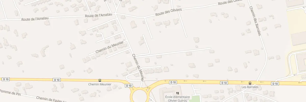 Plan du 78B Che du Meunier à La Fare-les-Oliviers