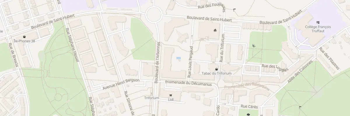 Plan du 8 Rue Louis Pergaud à L’Isle-d’Abeau