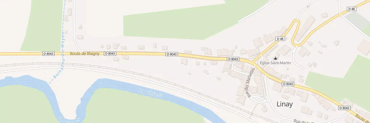 Plan du 15 Rte de Blagny à Linay