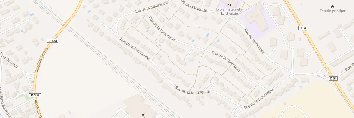Plan du 35 Rue de la Tarentaise à Genlis