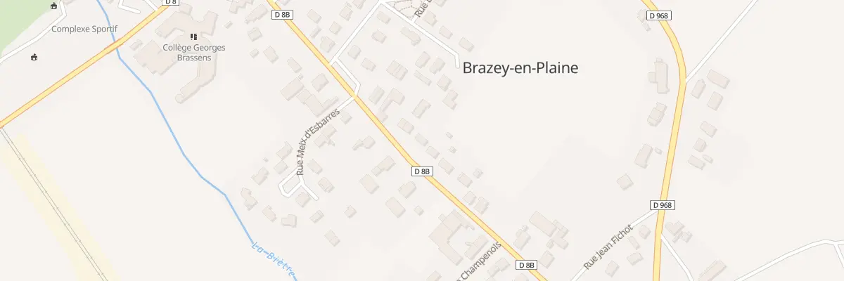 Plan du 39 Rue Maréchal de Lattre à Brazey-en-Plaine