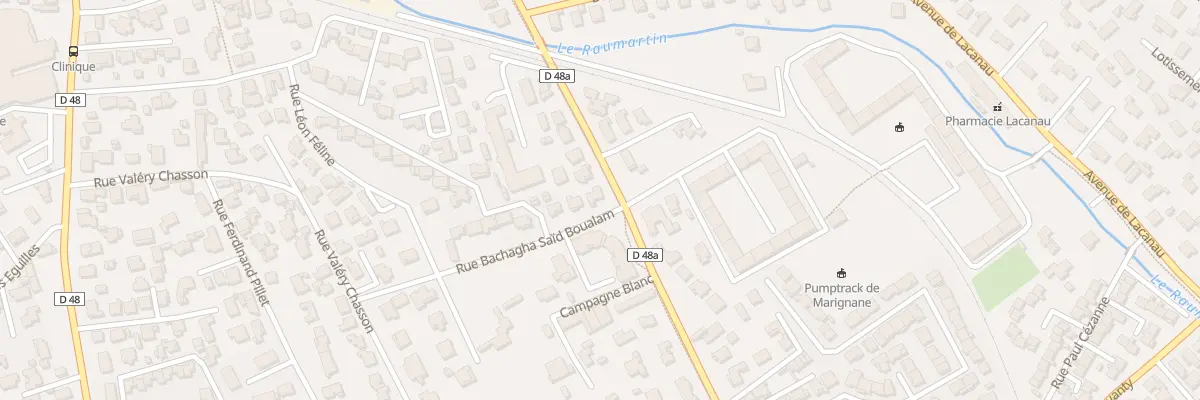 Plan du 2 Rue Bachagha Said Boualem à Marignane