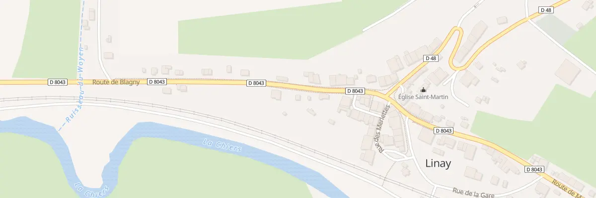 Plan du 13 Rte de Blagny à Linay