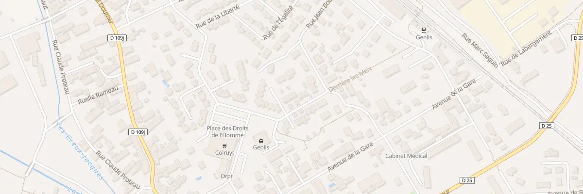 Plan du 5 Rue Jean Moulin à Genlis