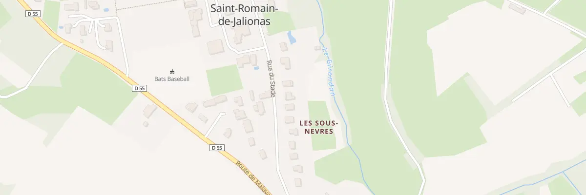 Plan du 49 Rue du Stade à Saint-Romain-de-Jalionas
