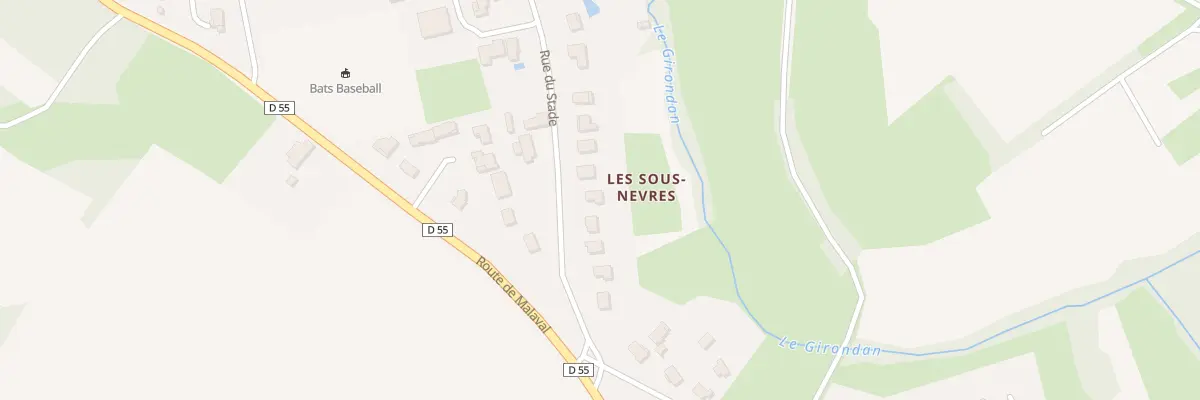 Plan du 55 Rue du Stade à Saint-Romain-de-Jalionas
