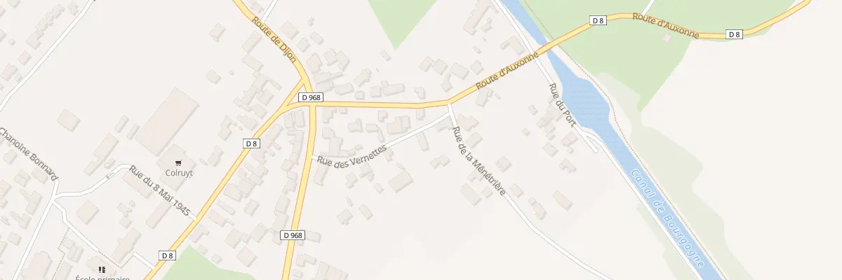 Plan du 16 Rue des Vernettes à Brazey-en-Plaine