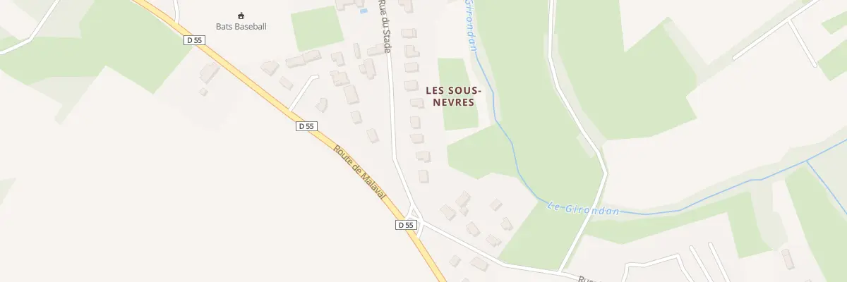 Plan du 59 Rue du Stade à Saint-Romain-de-Jalionas