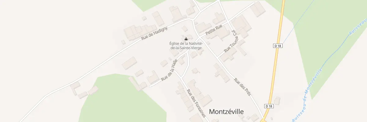 Plan du 9 Rue des Fontaines à Montzéville