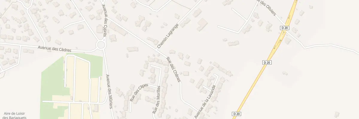 Plan du 257 Rue des Chênes à Rognac