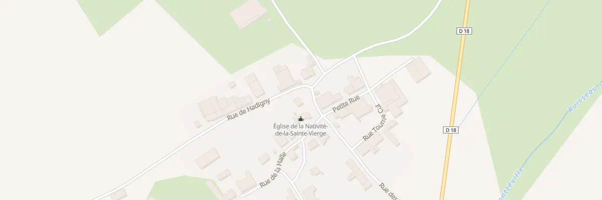 Plan du 11 Rue des Fontaines à Montzéville