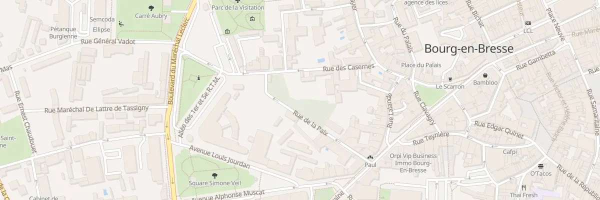 Plan du 7 Rue des Casernes à Bourg-en-Bresse
