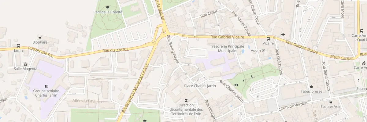 Plan du 8 Rue Charles Jarrin à Bourg-en-Bresse