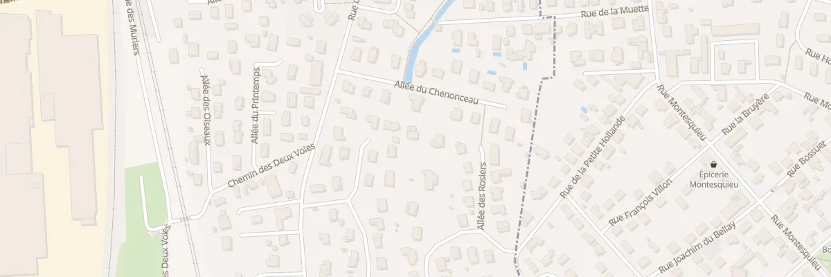 Plan du 17B All du Chenonceau à Péronnas