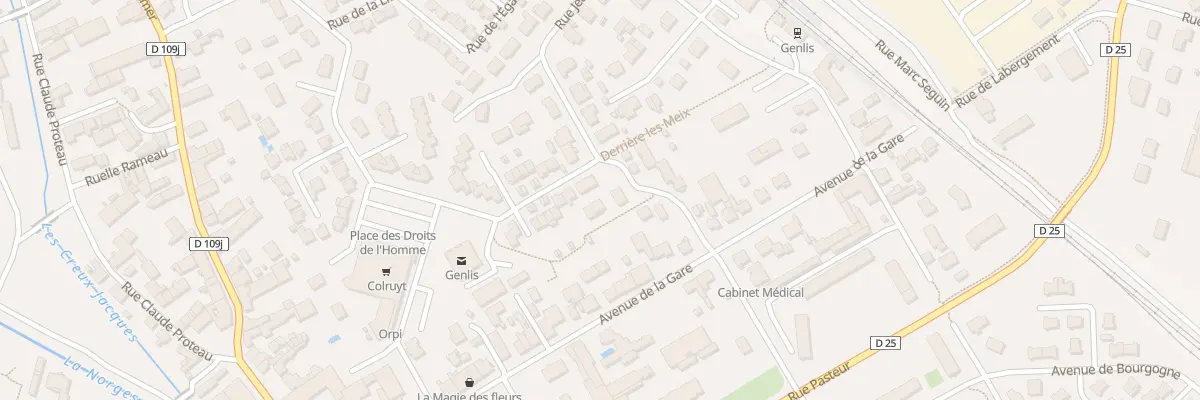 Plan du 18 Rue Jean Moulin à Genlis