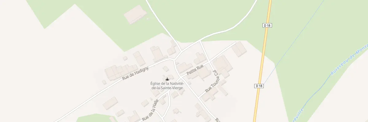 Plan du 18 Rue des Fontaines à Montzéville