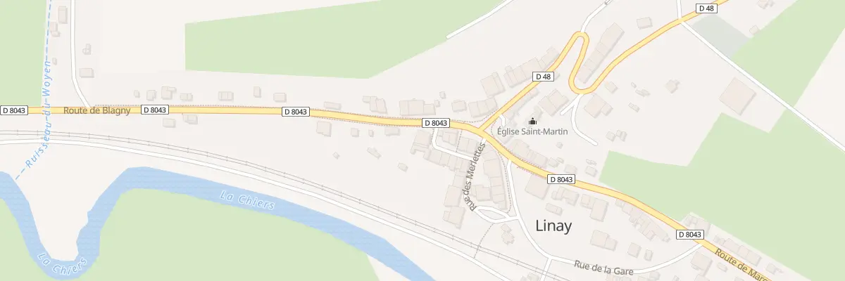 Plan du 9 Rte de Blagny à Linay