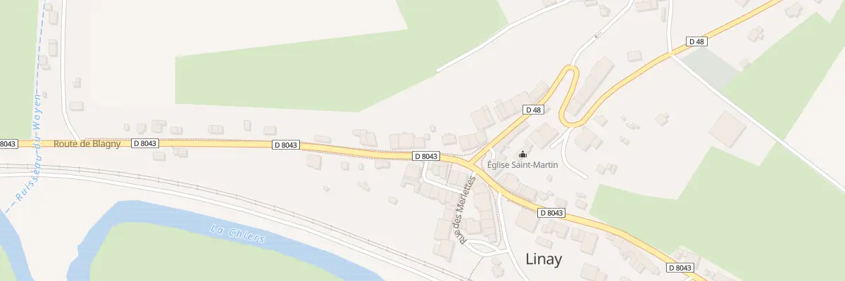 Plan du 4 Rte de Blagny à Linay