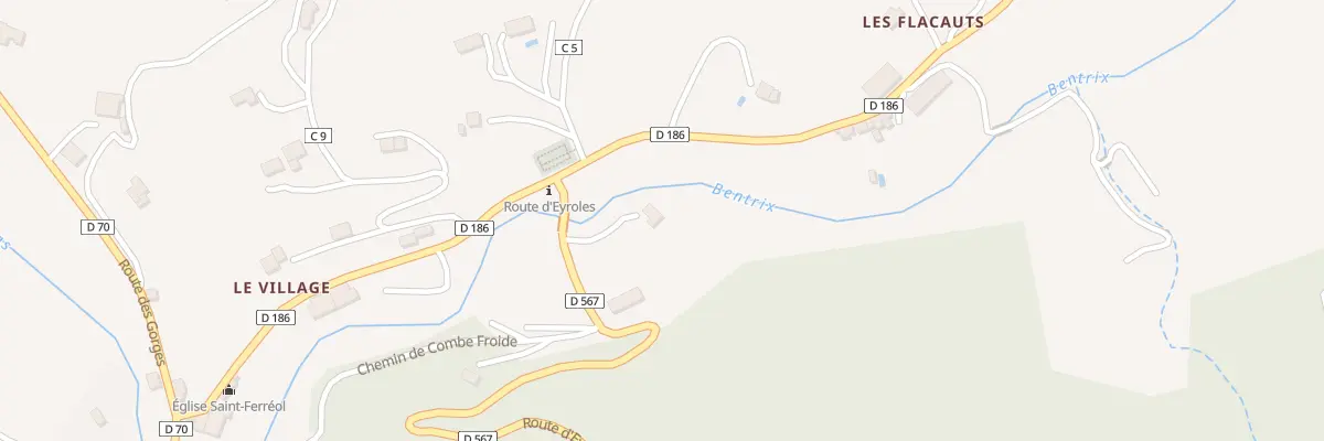 Plan du 45 Rte d’Eyroles à Saint-Ferréol-Trente-Pas