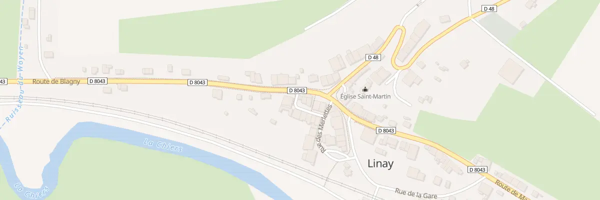 Plan du 7 Rte de Blagny à Linay