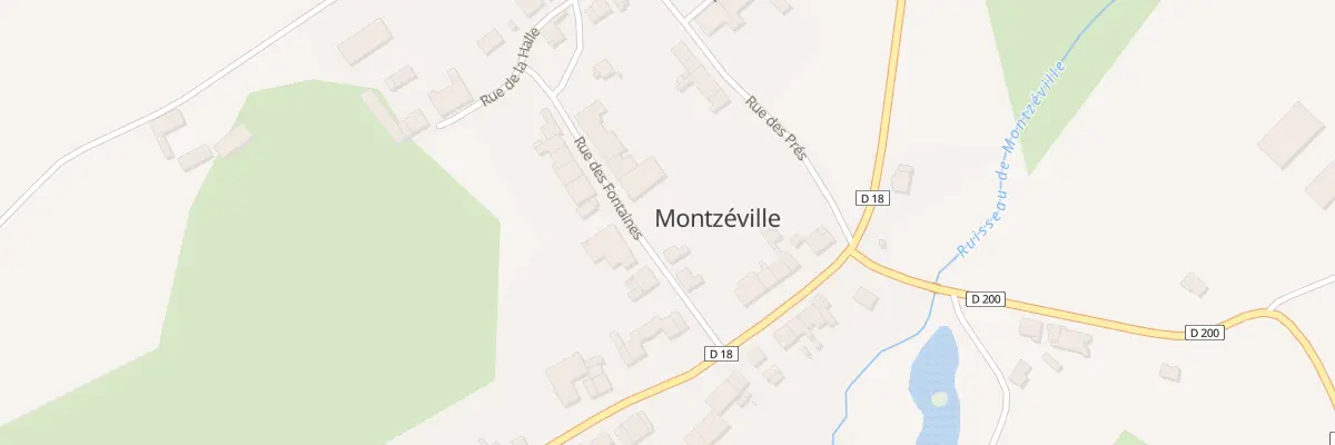 Plan du 4 Rue des Fontaines à Montzéville