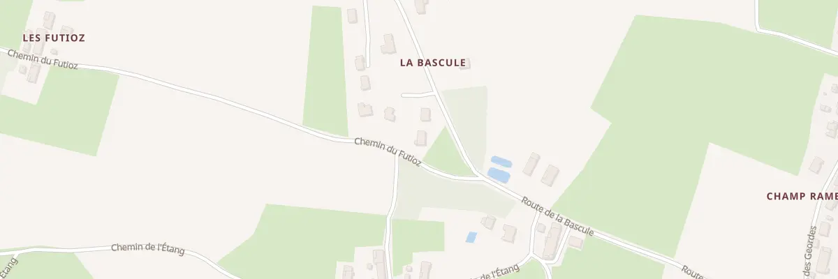 Plan du 5381 La Bascule à Cormoz
