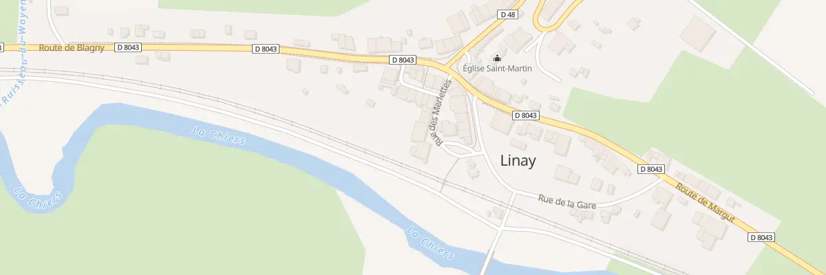 Plan du 8 Rue des Merlettes à Linay