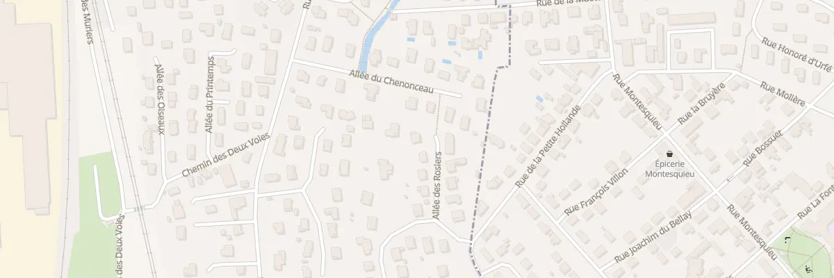 Plan du 89 All des Rosiers à Péronnas