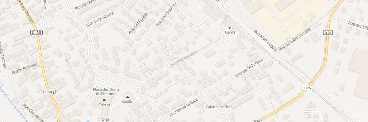 Plan du 21 Rue Jean Moulin à Genlis