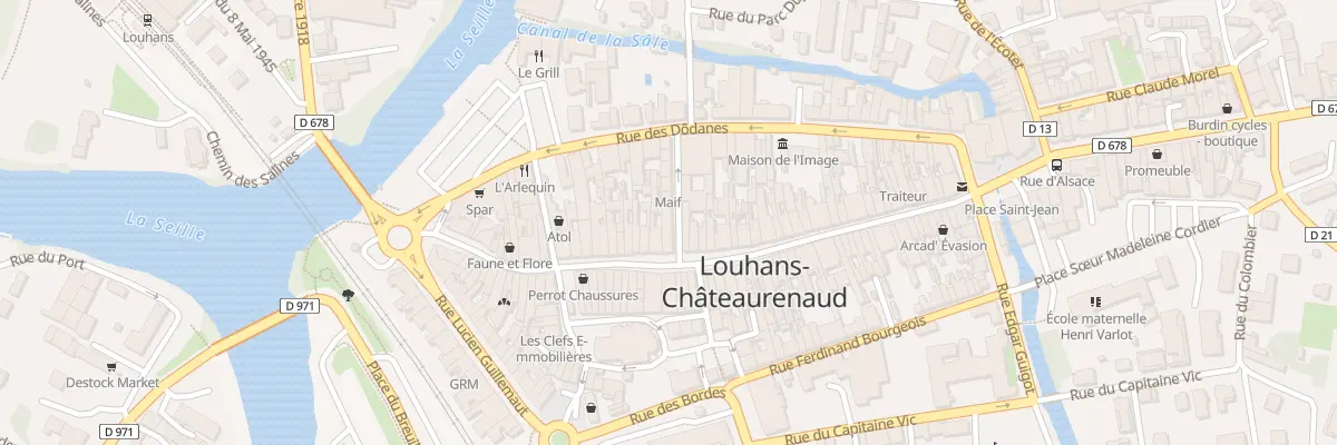 Plan du 1 Rue de la Grenette à Louhans-Châteaurenaud