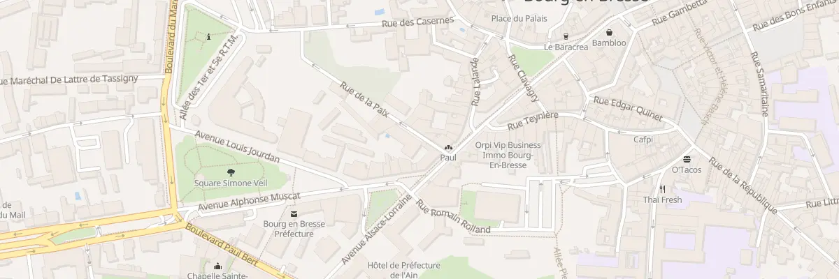 Plan du 3D Rue de la Paix à Bourg-en-Bresse