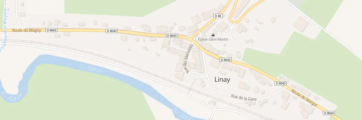 Plan du 6 Rue des Merlettes à Linay