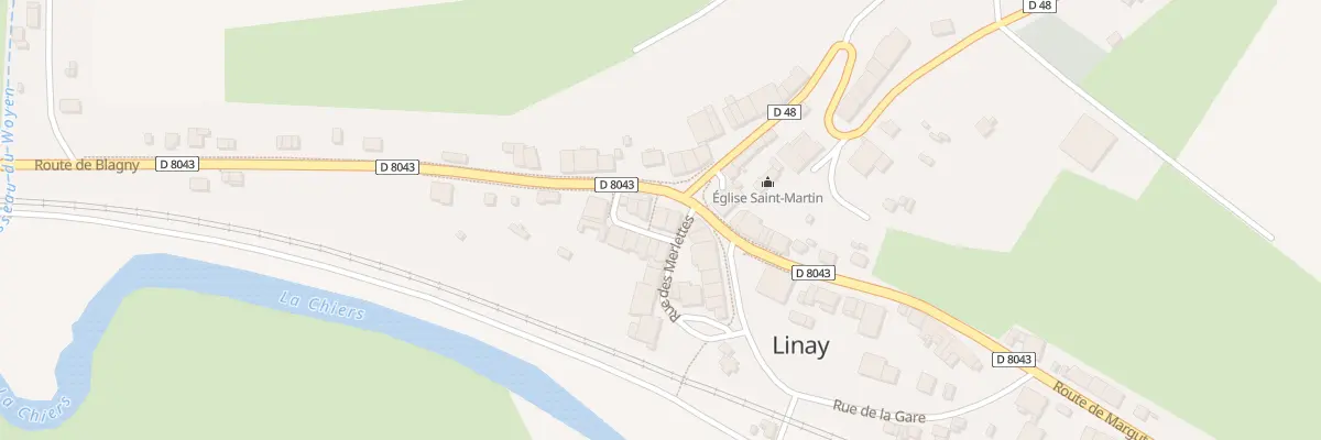 Plan du 3 Rte de Blagny à Linay