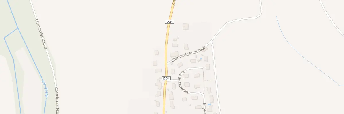 Plan du 1 Rue du Meix Topin à Cessey-sur-Tille