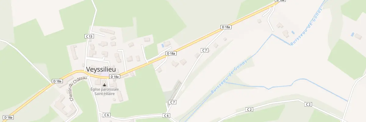 Plan du 107 Rte du Vieil Etang à Veyssilieu