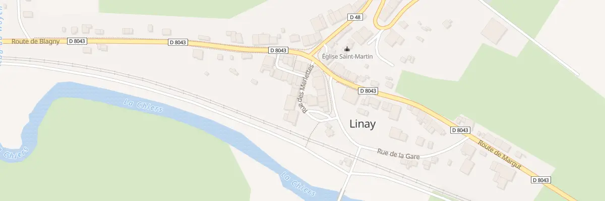Plan du 1 Rue des Merlettes à Linay