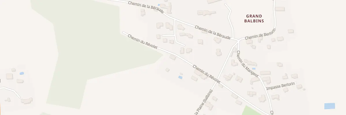 Plan du 341 Che du Révolet à Ornacieux-Balbins
