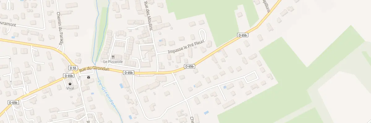Plan du 7 Rue du Girondan à Saint-Romain-de-Jalionas
