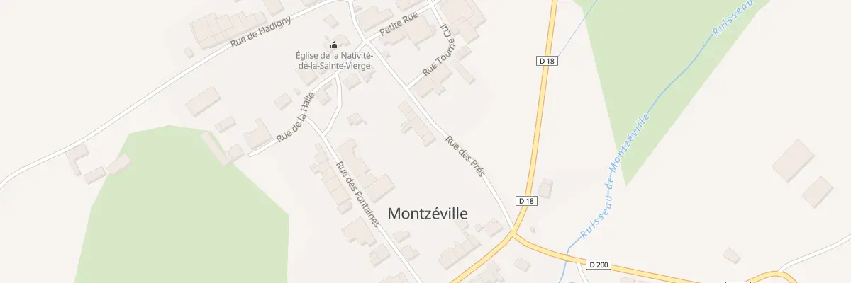 Plan du 1 Rue des Prés à Montzéville