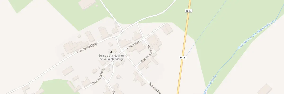 Plan du 6 Ptr Petite Rue à Montzéville