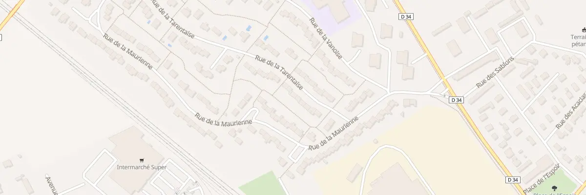 Plan du 11 Rue de la Tarentaise à Genlis